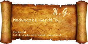 Medveczki Geréb névjegykártya